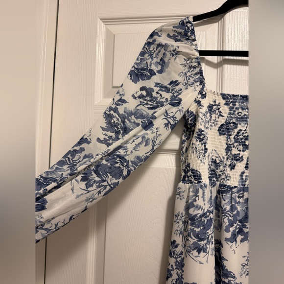 O.P.T Classic Smocked Midi Dress - Picture 2 of 9